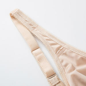 Soutien-gorge à armatures grande taille pour femme, maintien élevé, respirant, lisse, sans coutures, couvrance totale, col en V, yoga, fermetures éclair, Spandex/Polyester - Product Image 4