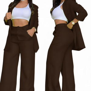 Blazer para Mujer, el Más Popular, Color Sólido, Manga Larga, un Solo Botón, Blazers de Oficina, Traje para Mujer, Chaquetas de Negocios para Mujer - Product Image 2