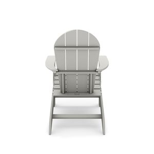 Sedia Adirondack in Legno Sintetico HDPE Grigio Scuro di Alta Qualità per Piscina, Patio e Giardino Elegante - Product Image 2