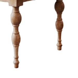 Table à manger rustique en bois massif de ferme française pour cuisine et salon - Product Image 5