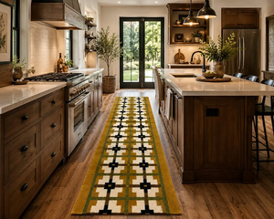 Handmade Kilim Wool Jute Stair <b>Runner</b> <b>Rug</b> Geometric Farmhouse Boho Hallway Stair Carpet Entryway Custom Size Floor Covering - Product Image 5