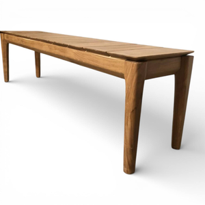 Banc d'extérieur en teck avec structure en bois, matériau durable et style moderne pour l'ameublement de la maison - Product Image 4