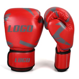 Guantes de Boxeo Profesionales de Cuero PU Negro de MANGOES FASHION, con Cierre, Transpirables, Impermeables, Ligeros y Personalizables - Product Image 4