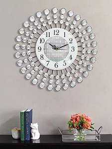 Luxury Stylish White Dial Round Shape Amazing <b>Wall</b> <b>Clock</b> Contemporary <b>Decorative</b> <b>Clock</b> for Office Desk and Interior - Product Image 4