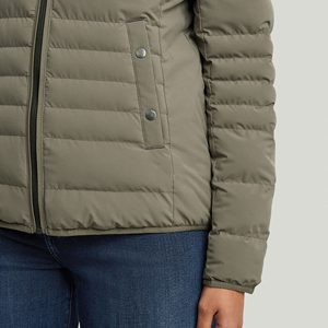 Chaqueta Larga Acolchada Brillante para Mujer, Talla Grande, Cálida para Invierno, Estilo Urbano, Transpirable, Ecológica, con Cierre de Cremallera - Product Image 6