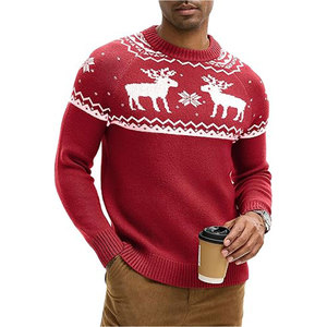 Men's Fashion Knit <b>Pullover</b> <b>Sweater</b> with Classic Crew Neck Design and Soft Fabric for Casual and Business Casual Outfits - Product Image 3