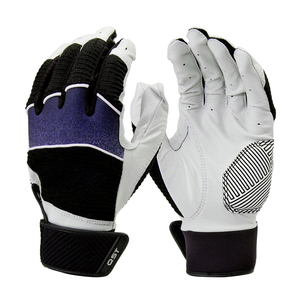 Gants de frappeur de baseball QST en peau de mouton pour droitier, jeunes et adultes, avec rembourrage professionnel pour une meilleure adhérence et support du poignet, personnalisables pour équipe - Product Image 1