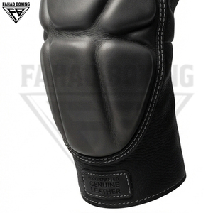 Genouillères durables, neuves, OEM ODM, en cuir véritable, avec absorption des chocs, protection unisexe, toutes saisons, fermeture à scratch - Product Image 4