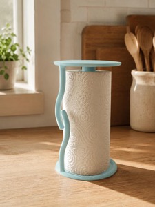Rose Gold Metal Freestanding Paper Towel Holder Double <b>Roll</b> Floor <b>Stand</b> Modern Bathroom <b>Toilet</b> Paper Rack - Product Image 5