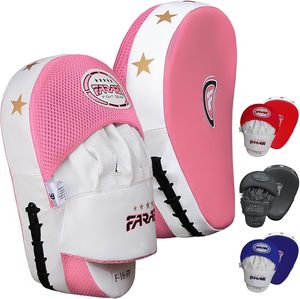 Cible de boxe en cuir PU avec logo personnalisé FARABI SPORTS, mousse EVA souple et écologique pour l'entraînement de MMA, boxe, Muay Thai, Taekwondo - Product Image 1