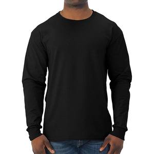 <b>Men</b> <b>Long</b> Sleeve Work T-Shirt Durable Crew Neck Cotton Tee Uniform & Daily Wear Top - Product Image 1