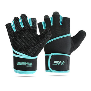 Gants de fitness pour hommes, respirants et ventilés, demi-doigts, pour la musculation, l'exercice sportif, avec étiquette privée personnalisée - Product Image 1