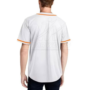 Maillot de baseball professionnel avec fermeture boutonnée sur le devant, tissu respirant, personnalisable pour les activités sportives en plein air - Product Image 3