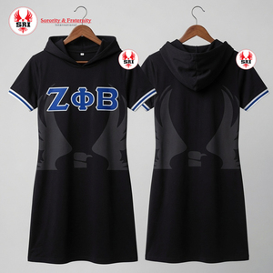 Zeta phi Beta เสื้อผ้าฤดูร้อนสำหรับผู้หญิงชุดเดรสผ้าฝ้ายยืดได้มีการออกแบบแฟชั่นเสื้อแขนกุดทรงหลวม - Product Image 1