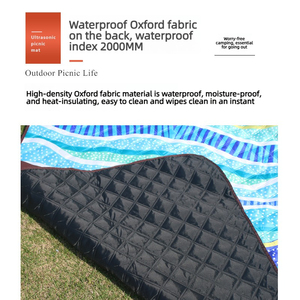 Blue Enchantress Outdoor Picnic <b>Blanket</b> 150x200cm Waterproof Foldable Oxford Fabric Portable <b>Beach</b> Mat for 1-2 Person - Product Image 4