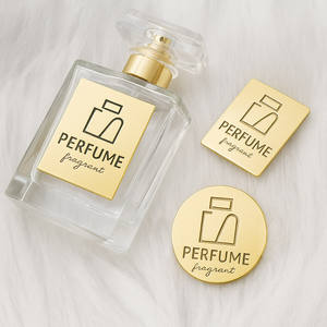 Etiquetas metálicas personalizadas de moda con logotipo en relieve 3D para botellas de perfume - Product Image 5