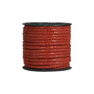 Cordon en cuir imprimé en daim véritable cousu à la machine PSDS - Product Image 1