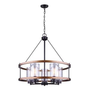 โคมไฟระย้าวงแหวนโลหะทันสมัย โคมไฟเพดานสไตล์อินดัสเทรียล สำหรับห้องรับประทานอาหาร ห้องนั่งเล่น ร้านอาหาร บาร์ และโรงแรม - Product Image 1