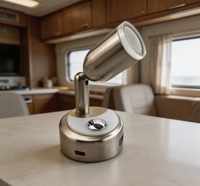 Lampe de lecture LED 12V pour bateau, camping-car, caravane, yacht, avec double port de charge USB