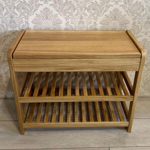 Meuble à chaussures en bois massif, design moderne, finition personnalisée, accessoires de meubles pour la maison, vente chaude - Product Image 3