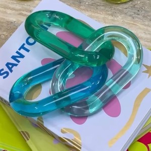 Chaînes en résine transparente écologique de haute qualité, faites à la main, colorées, pour décoration murale, projets DIY, ange artistique - Product Image 6
