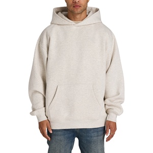 Sudadera con capucha de gran tamaño para hombre, de tejido grueso de felpa francesa, con hombros caídos, diseño personalizado, lisa, con MOQ bajo - Product Image 1