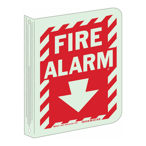 Señal de Alarma contra Incendios de Alta Visibilidad Brady para Montar en la Pared, para Instalaciones Interiores y Exteriores - Product Image 1