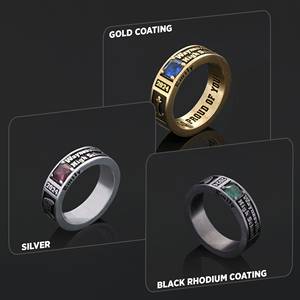 Bague d'École BOJ 036 Personnalisée en Argent et Diamant, Bague de Diplôme Universitaire Unisexe, Cadeau pour Fêtes et Occasions Spéciales, Prix Bas - Product Image 2