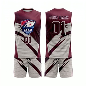 Uniforme Profesional Personalizado de Flag Football, Camisetas de Fútbol 7on7, Uniformes Ligeros de Poliéster de Secado Rápido para Equipos Masculinos - Product Image 2