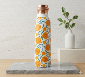 Bouteille en cuivre de designer en promotion, fabriquée en Inde, de qualité alimentaire, en cuivre pur, pour la vente en gros et l'exportation - Product Image 4