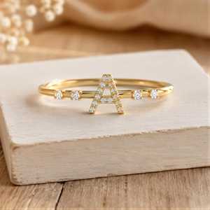 IGI Certified Round Brilliant Cut Lab Grown Diamond Minimal 10K 14K 18K Solid Gold Diamond Engagement <b>Ring</b> Color E Clarity VVS - Product Image 1