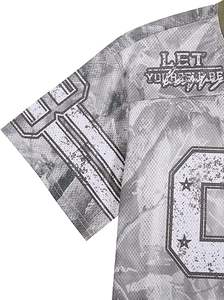 Camiseta Deportiva Holgada de Secado Rápido para Mujer, con Estampado de Letras y Números, Ropa de Fútbol a Rayas - Product Image 4