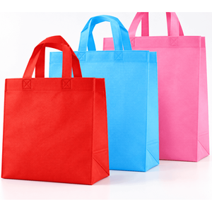 Custom Logo Non-woven <b>Shopping</b> <b>Bags</b> Sewn Non Woven <b>Small</b> Gusset Screen Print for Corporate Gift Low MOQ Made in Thailand - Product Image 2
