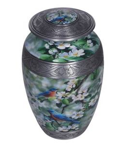 Urna de cremación clásica de aluminio con acabado NATURAL, urna funeraria de METAL para decoración de interiores, urna para cenizas - Product Image 2