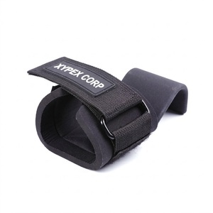 ปรับแต่งโลโก้ ที่จับยกน้ำหนักแบบตะขอ พร้อมสายรัดข้อมือและสายรัด - อุปกรณ์ป้องกันระดับมืออาชีพสำหรับการฝึกซ้อมในยิมและการดึงข้อ - Product Image 4