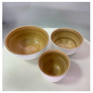 Tazón de Bambú Moderno y Ecológico para Servir, Venta al por Mayor con 20% de Descuento, en Existencia, Tazón Colorido para Ensaladas y Frutas, Vajilla - Product Image 4