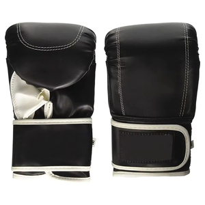 Guantes de boxeo de cuero PU para adultos y principiantes, guantes cómodos para saco de boxeo con soporte para muñeca - Product Image 2