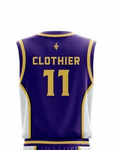 Vente en gros d'usine, uniformes de basket-ball personnalisés 100% polyester, légers, respirants, logo imprimé, nom du joueur - Product Image 3