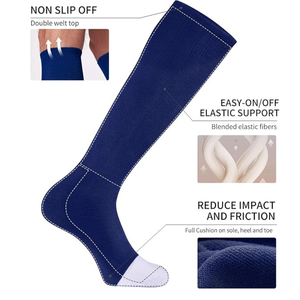 Wholesale Baseball Soccer Softball Sports <b>Socks</b> Knitted Knee High Cotton Breathable <b>Moisture</b> Wicking Summer Unisex for Adults - Product Image 4