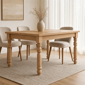 Solid Wood Table Leg Solid Wood Table Leg Turned Square Traditional Style Furniture Leg for Home Office Use Heavy Duty Design - Product Image 3