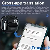 Écouteurs Traducteurs IA T19 2025 – Plus de 144 Langues, BT5.4, TWS, OWS, ANC – Dispositif de Traduction Bidirectionnelle Multilingue pour Voyages et Affaires