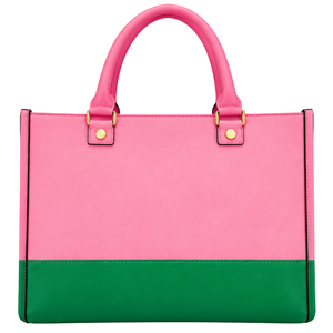 Green <b>Pink</b> Women Top Handle Tote Bag Sisterhood Inspired Graphic Fashion Shoulder Handbag Casual Carry <b>Purse</b> for Ladies - Product Image 2