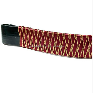 Banda de cuero genuino para cejas de caballo, producto de venta al por mayor, diseño con borde dorado, cinta de diamante, banda de cuero personalizada para cejas - Product Image 3