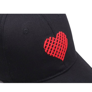 Casquette de baseball unisexe pour enfants ECONEX SPORTS, noire, 6 panneaux, couleur unie, respirante, imperméable, en toile, avec boucle métallique, ajustée - Product Image 4