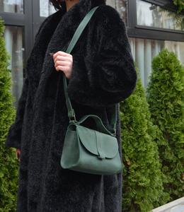 Petit sac à bandoulière en cuir LCS-0057B fait à la main pour femmes mignon fermeture à glissière sac à main cadeau - Product Image 5