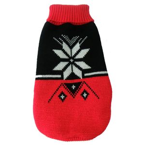 Maglione per Cani a Collo Alto con Motivo a Fiocchi di Neve, Abbigliamento per Animali Domestici alla Moda - Product Image 4