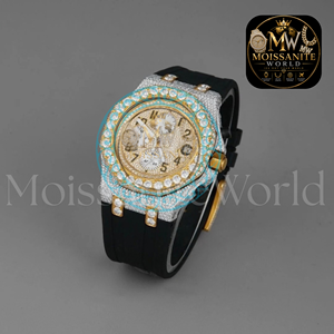 Moissanite <b>Black</b> Rubber Band <b>Watch</b> Smart Number Dial <b>Watches</b> for Export Sale Hip Hop Diamond <b>Watch</b> Birthday Gift For <b>Men's</b> <b>Watch</b> - Product Image 3