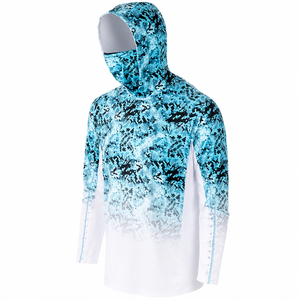 Sudadera con Capucha para Hombre, 100% Algodón, Secado Rápido, Transpirable, Manga Raglán, Protección Solar UPF 50+ - Product Image 2