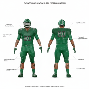 Uniformes de football américain pour hommes, haute résistance aux chocs, respirants, broderie personnalisée du nom et du numéro de l'équipe, coutures renforcées - Product Image 3