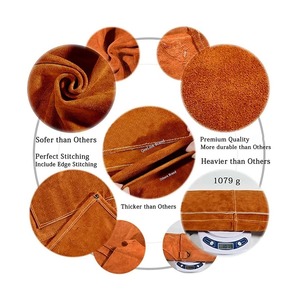 Tablier en cuir véritable à bretelles croisées - Uniforme professionnel pour restaurants et bars - Product Image 4